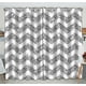thumbnail image 1 of ABPHQTO Chevron brillante plata brillo y textura blanca ventana cortina cocina cortina ventana cortinas Panel 130x210 cm (dos piezas), 1 of 1
