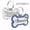 Blue, variant on Customize Double-Sided Dog & Cat ID Tag - Glitter Design, Anti-Lost Bone Shape Essential Pet Collar Accessory for Identification