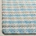thumbnail image 5 of SAFAVIEH Montauk Candelario Striped Cotton Area Rug, Aqua/Multi, 6' x 6' Square, 5 of 8