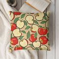 thumbnail image 3 of YINGXI Decorative Throw Pillow Case, Modern Fruit from Abstract Drawing Look, Couch Bedroom Living Room , Green Beige and Red 22x22in, 3 of 5