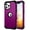 Purple, variant on iPhone 12/12 Pro Case 6.1", Slim Hybrid Heavy Duty Rugged Defender Armor Cover Shockproof Anti-Scratch 3 In 1 Silicone Bumper Hard PC Back Case for iPhone 12 2020, Purple