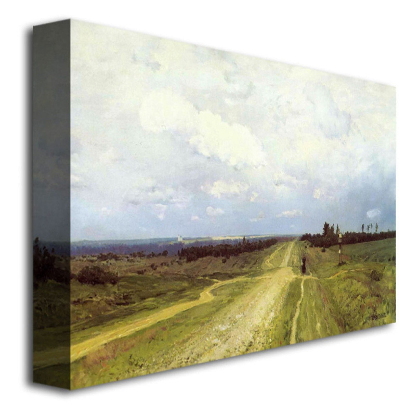 Trademark Fine Art "The Vladimirka Road, 1892" Canvas Art by Isaac Levitan