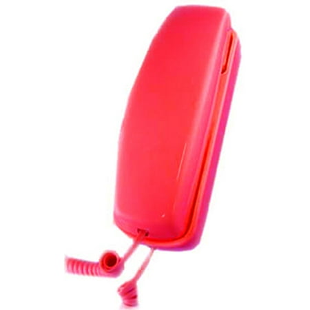 Ruby Red Phone - Golden Eagle GE5303 Red Trimline Corded Telephone