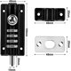 thumbnail image 3 of Cerradura de puerta de seguridad Pestillo de puerta de vidrio antirrobo Acero inoxidable 10, 3 of 5