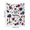thumbnail image 3 of Patriotic Throw Blanket Soft Lightweight Flannel Fleece Independence Day Blanket For Bed Office Travel Air Conditioned Room Summer Nap Small Size, 3 of 6