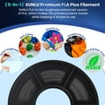 thumbnail image 5 of SUNLU 3D Printer Filament PLA Plus 1.75mm, SUNLU Neatly Wound 1.75mm PRO, PLA+ Filament for Most FDM 3D Printer, Dimensional Accuracy +/- 0.02 mm, 2 kg Spool(2.2lbs), Gray 2000g, 5 of 9