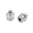 thumbnail image 5 of M10 Silver Tone Thread Straight Grease Nipple Fitting w/ Red Dust Cap for Car 20 Set, 5 of 6