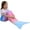 Blue, variant on Softan Kids Mermaid Tail Blanket - Mermaid Tail Blankets Glow in The Dark - Flannel Mermaid Blanket Gifts for Girls - Luminous Unicorn Super Soft Tie Dye Girls Toys - Multicolor Unicorn 17"×39"