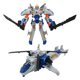 thumbnail image 1 of Figura de acción transformable 2 en 1 zyubou robot helicóptero de 18 cm, 1 of 7