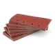 thumbnail image 5 of RV Paquete de 40 hojas de lija 93 x 190 mm / 10 x grano 60/80/120/240 / autoadhesivas / para lijadora oscilante / papel de lija Rojo Verde, 5 of 5
