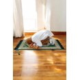 thumbnail image 2 of ihvan online Muslim Prayer Rug with Prayer Beads, Janamaz, Sajadah, Soft Islamic Prayers Rug, Islamic Gift for Eid Ramadan, Prayers Carpet Mat, Chenille Fabric, Rose, 2 of 7