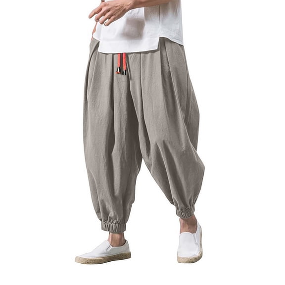 ZHOGXU Mens Long Pants Fashionable Tapered Breathable With Pocket Comfortable Everyday Wear