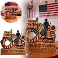 thumbnail image 3 of 2D Personalized 1776-2026 Semiquincentennial Wooden Standing Sign, USA Patriotic Home Decor, Independence Day Commemorative Gift for Patriots, 3 of 7
