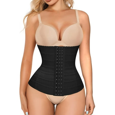 

Gotoly Waist Trainer for Women Shapewear Tummy Control Waist Cincher Body Shaper Workout Girdles Slim Belly Band(Black Small)