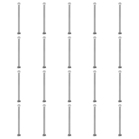 M4 x 70mm 304 Stainless Steel Hex Head Screws Bolts, Nuts, Flat & Lock Washers Assortment Kit, 20 Sets