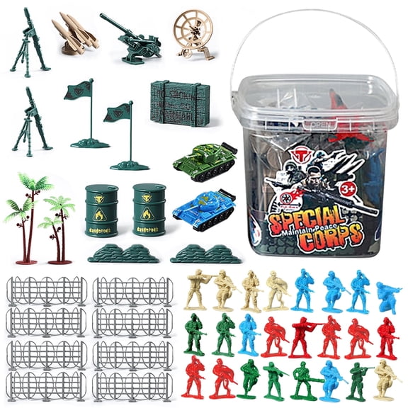 48 Pcs Army Men Toy Soldier Figures, Action Figures for Boys, Military Soldiers Playset Toys for Boys 3-6 Years