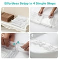 thumbnail image 4 of Bandeja de bañera expandible Caddy COKIHOM transparente para baño, 4 of 8