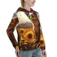 thumbnail image 6 of Kdxio Vintage Cute Corgi Sunflower Print Womens Oversized Hoodies Sweatshirts Hooded Pullover Tops Sweaters Casual-Medium, 6 of 7
