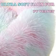 thumbnail image 2 of Round Plush Pet Bed for Dogs & Cats,Fluffy Soft Warm Calming Dog Bed Sleeping Kennel Nest,23.6 x 23.6 x 8", 2 of 6