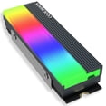 thumbnail image 3 of Coolmoon M73S M.2 2280 Argb Ssd Disipador De Calor Enfriador 5V 3Pin Disco Duro De Estado Sólido Refrigeración Radiador Chaleco De Disipación De Calor Minnieouse EL011596-00, 3 of 6