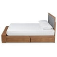 thumbnail image 6 of Bowery Hill Brown Finished Wood 4-Drawer King Size Platform Storage Bed, 6 of 12