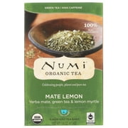 Numi Rainforest Green Tea Mate Lemon, 18 Tea Bags