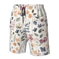 thumbnail image 4 of Balery Watercolor Floral Traje de Baño Estilo Hawaiano para Hombre, Shorts de Secado Rápido con Bolsillos-3X-Large, 4 of 6