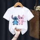 thumbnail image 4 of Camiseta infantil de Disney Lilo Stitch, camiseta kawaii, ropa informal de dibujos animados de anime para niños, camiseta para niñas y niños, camisetas de moda Y2K, 4 of 5