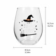 thumbnail image 2 of 2D Halloween Glass Art Cup Holiday Glassware for Decor Gift | Handmade Halloween Glass Cup for Drinks Coffee, Tea, Wine & Cocktails Holiday Party Glassware & Gifts, 2 of 4