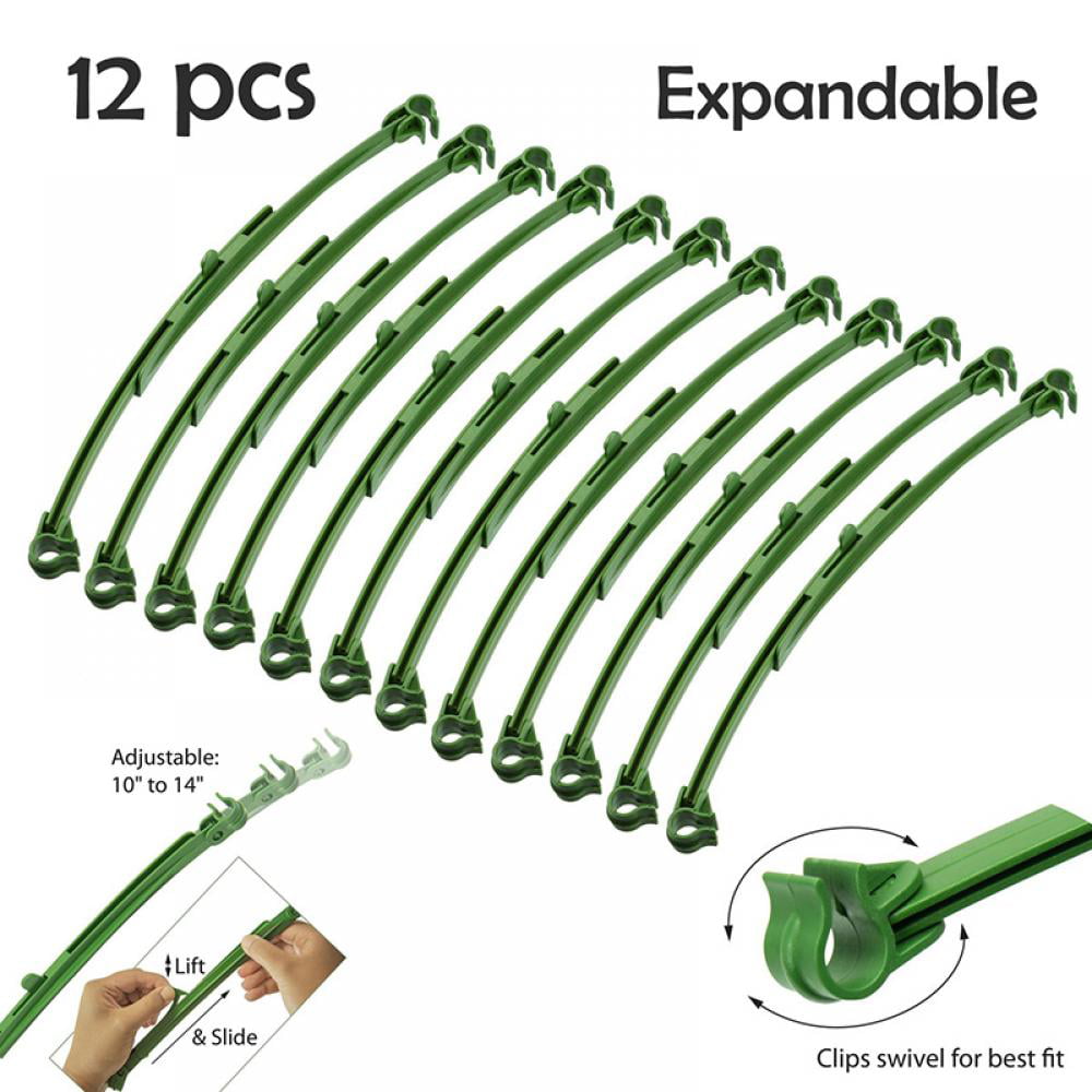 12pcs Reusable Adjustable Expandable Stake Arms For Tomato Cage Plants Connector 