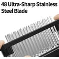 thumbnail image 1 of SHENMO （2pcs）With 48 Stainless Steel Ultra Sharp Needle Blades, Kitchen Cooking Tool Best for Tenderizing, BBQ, Marinade，Meat Tenderizer, 1 of 4