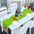 thumbnail image 4 of Green Christmas Table Runner Welcome to Whoville Believe Theme Party Decoration Xmas Winter Holiday Home Kitchen Island Decor 72Inches Long (Green, 13" x 72"), 4 of 5