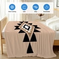 Black Khaki Boho Cooling Blanket,Lightweight Breathable Summer Throw ...