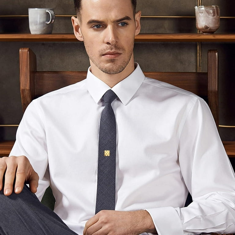 Mens Tie Pin Tie Tacks With Chain Jstyle 6Pcs Tie Tacks For Men