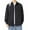 #165-Black, variant on Handshe Men's Business Casual Shirt, Solid Color Long Sleeve with Pocket and Button Down Collar, 100% Cotton for Office and Daily Wear