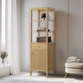 thumbnail image 6 of Vanity Art 21" Freestanding Linen Cabinet with Soft Close Door and Drawer, 6 of 6