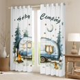 thumbnail image 2 of Erosebridal Kawaii Car Dog Blackout Curtains Set of 2 (52x84 Each) for Boys Girls,Happy Camping Window Curtains for Kids Teens,Microfiber Bedroom Decor, 2 of 6