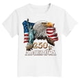thumbnail image 5 of mgoYE 250th Anniversary USA Shirt Crew Neck Girls Boys American Flag Shirts USA Flag Stars Stripes Graphic Blouse Patriotic Shirt 4th of July T Shirt Summer Tops Tee(White,13-14Years), 5 of 5