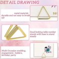 thumbnail image 3 of 60 Pieces Place Card Holder Wedding Table Number Holder Triangle Shape Table Card Holder Photo Pict, 3 of 5