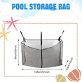 thumbnail image 2 of Numjaw Pool Float Storage Bag, Large Pool Float Organizer Hanging Mesh Bag for Water Inflatables and Patio Accessories, Outdoor Pool Storage Net Bag, 2 of 7
