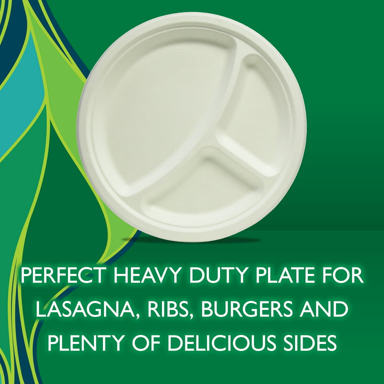 Hefty Plates, 3 Compartment, 10 1/8 In 16 Ea