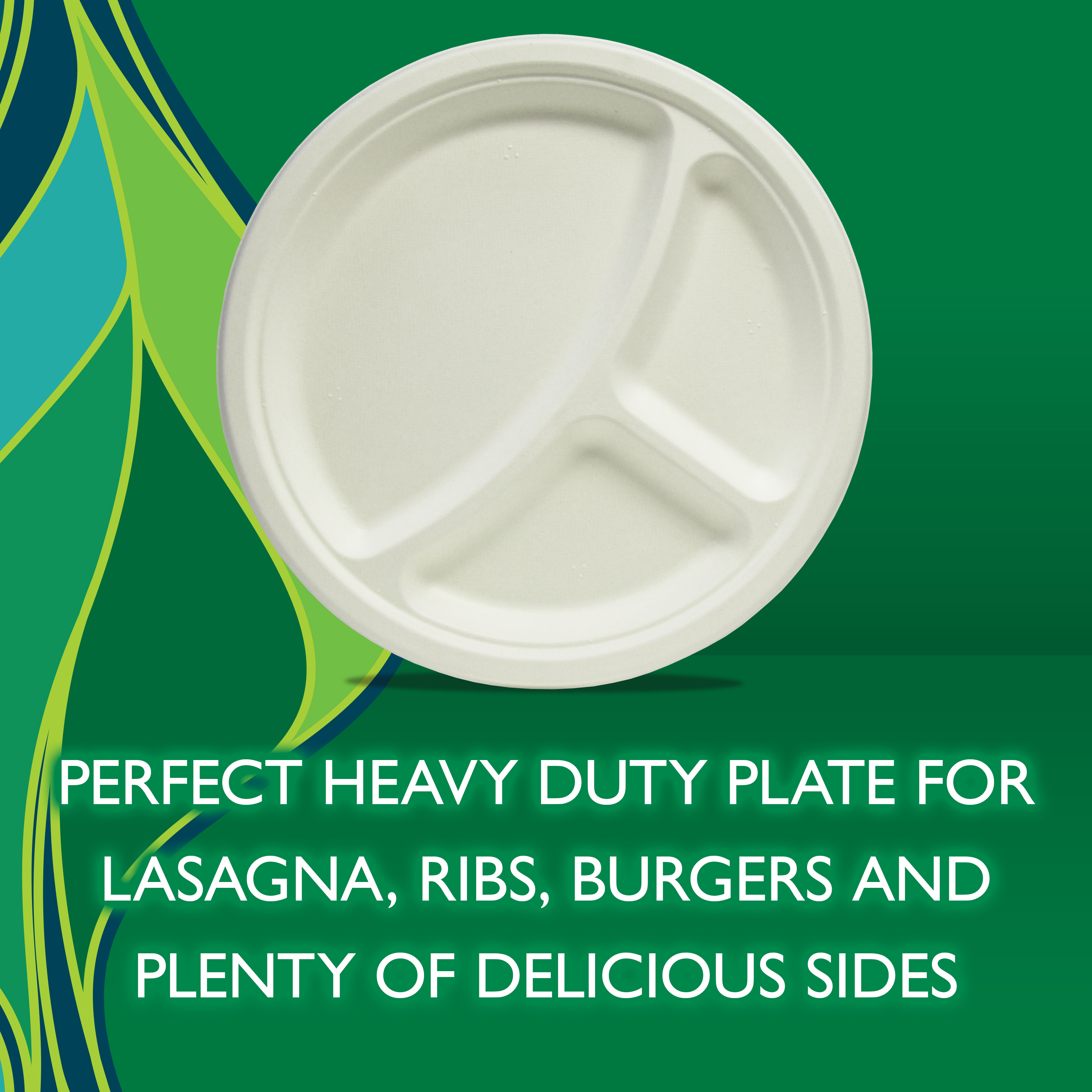 Hefty ECOSAVE Compostable Paper Plates, 10-1/8 inch, 16 Count - image 5 of 7