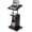 Black,20" x 16" x 44", variant on BarefHaven Rolling Lectern Podium Stand, Height Adjustable Laptop Table with Tilting Tabletop & Storage Shelves, Compact Standing Desk with Lockable Casters for Home Office School (White)