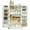 White-40.9 inch High, variant on Spaco 17-Tier Kitchen Small Pantry Cabinet with 2 Doors and 6 Adjustable Shelves, Cabinet Pantry, Freestanding 5-Tier Shelving Pantries for Kitchen Storage, Gray