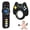 Black*2pcs, variant on Silicone Teething Ring Toy for Baby 3-12 Months, Remote Control Shape Rattle Teether for Sensory Play, BPA Free Chew Toy for Infant 0-6 6-12 Months