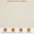 thumbnail image 7 of Sunvasagoo 106" Curved Modular Sofa with Chenille Upholstery, Grey/Beige/Orange, 7 of 7