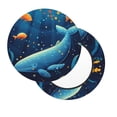 thumbnail image 2 of Lsque Whimsical Underwater Fantasy Pattern Round Bar chair cushion covers Velvet Fabric Premium Comfort Protects from Scratches and Stains for 14-17 Inch Chair-12 inch, 2 of 7