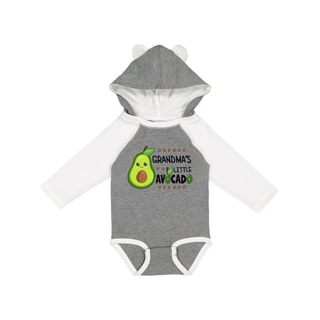

Inktastic Grandma s Little Avocado with Cute Baby Avocado Gift Baby Boy or Baby Girl Long Sleeve Bodysuit