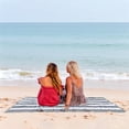 thumbnail image 2 of Ouxiaobai Cotton Oversized Beach Towel - 35 x 70 Inch Large Size Pool Towel, Striped Cabana Swim Towel, 2 of 8