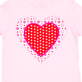 thumbnail image 4 of Inktastic Valentine Red Heart with Dots Boys or Girls Toddler T-Shirt, 4 of 5